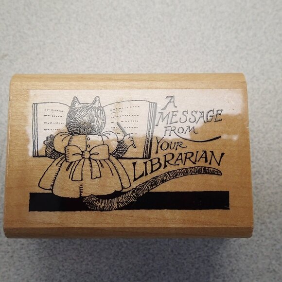A Message From Your LIbrarian Stamper - Picture 1 of 4